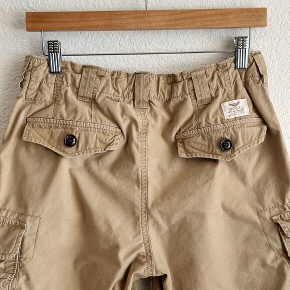 Polo Ralph Lauren Y2K Cargo Shorts Size 30 Baggy Utility Gorpcore Preppy 90s - Picture 5 of 8